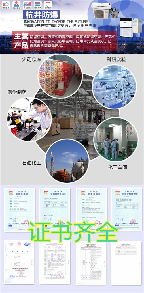 防爆分体壁挂式空调机图片